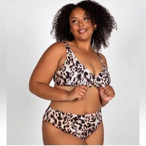 ArteSanDs Saphare Monet Curve Fit Mid Rise Swim Pant Animal NWT US 8 Print